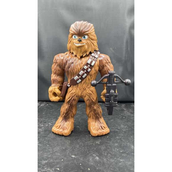 Star Wars Galactic Heroes Mega Mighties Chewbacca 10" Figure Bowcaster Hasbro - Picture 1 of 7